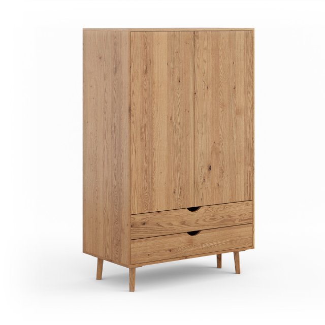 Simona PRHSIM06 Wardrobe 110 cm wide,solid oak