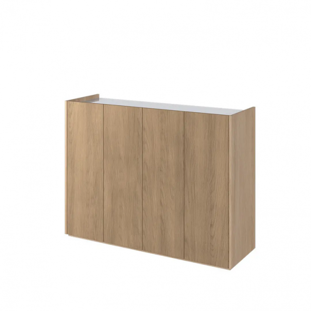 EASY EA-02 Chest 4d with lighting - oak scandi/white gloss