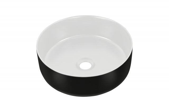 UM- CFP - 6259 Simple 8 white and black /BASIN 360x360x130 Izlietne