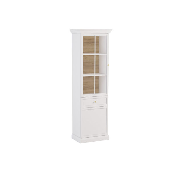 Lucca- W2D1S Glass-fronted cabinet