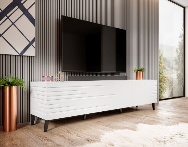 NOWA RTV TV cabinet (white mat)