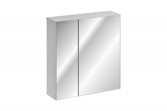 LEONARDO WHITE 84-60-B-2D Mirror Cabinet 