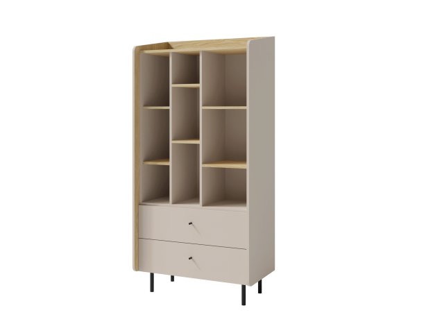 Alessio AE6 Schrank mit Regalen Sand beige