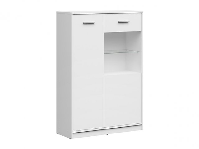 Nepo Plus REG1D1W/90 Glass-fronted cabinet