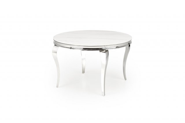 REGINALD Round table - white marble