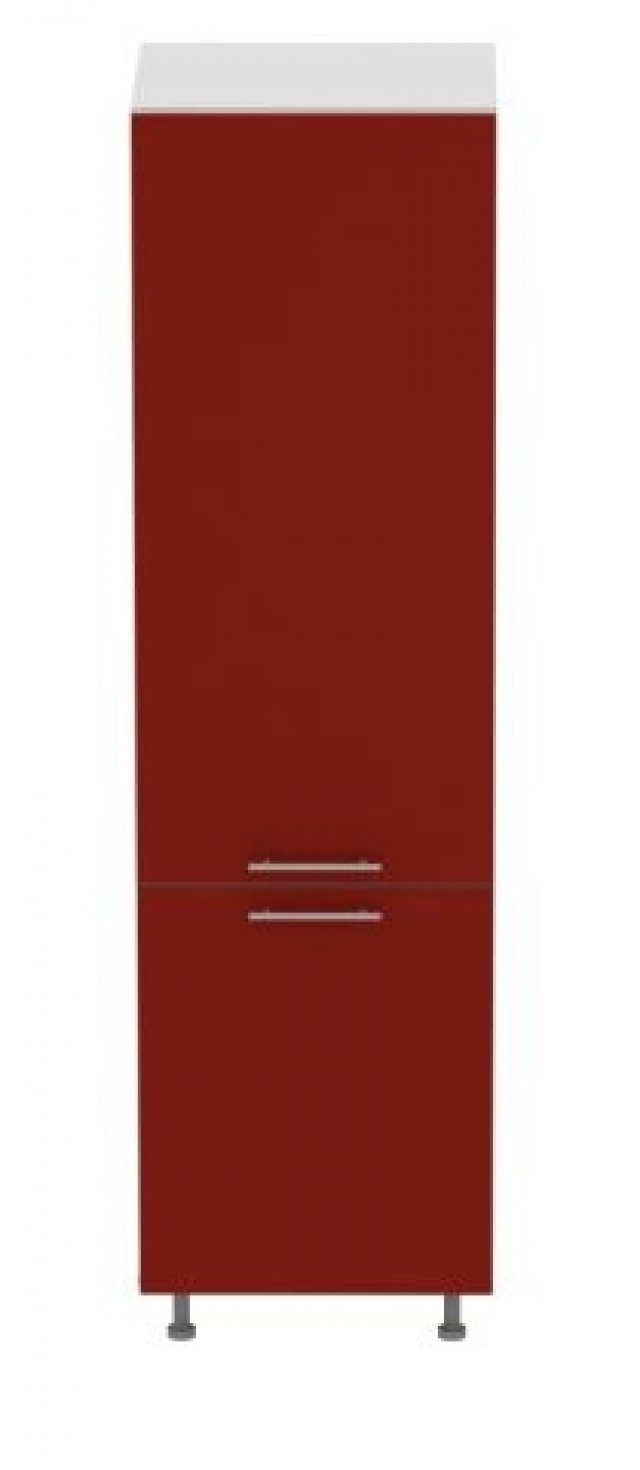 Standard DWZL L/P 60 cm Akrila glancēts Grīdas skapītis ledusskapim