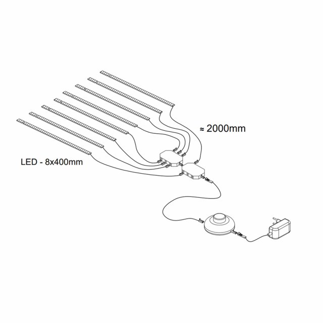 Nomad ND-03 Освещение LED 8xL400 теплый белый цвет