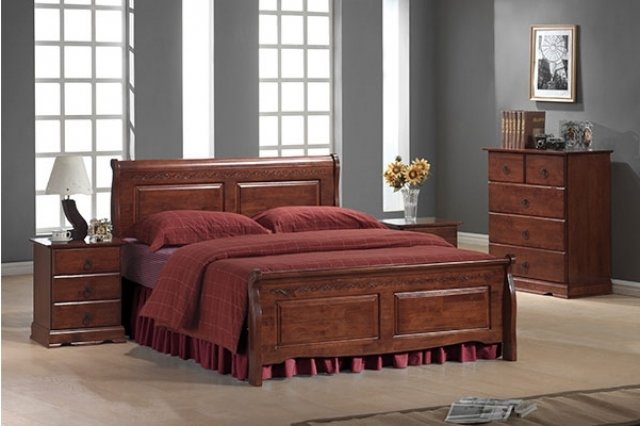 Boston 140 Bed Antique Cherry 24a Lv