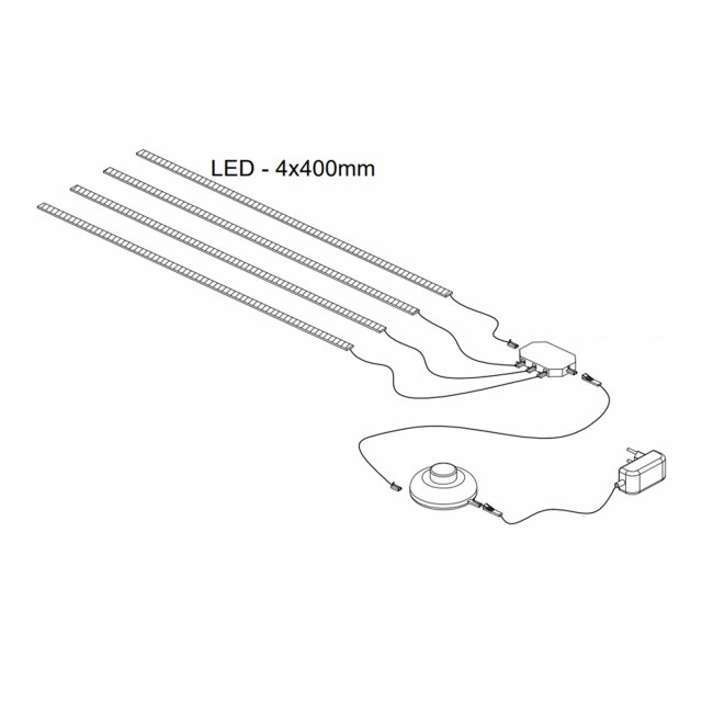 Nomad ND-02 Освещение LED 4xL400 теплый белый цвет