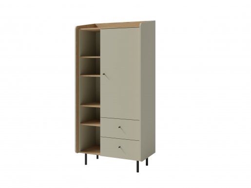 Alessio AE5 Schrank mit Regalen Eucalyptus