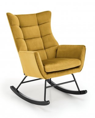BAZALTO Rocking chair Mustard