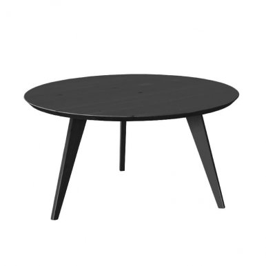 Orbetello 3SORB57C Schwarze Esche (90cm) Runder Couchtisch
