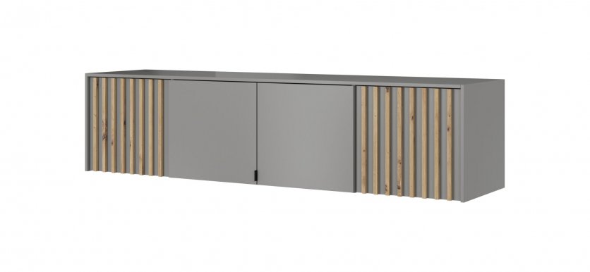 NELLY NAD 4D Дополнительный шкаф (серый/artisan ламель)