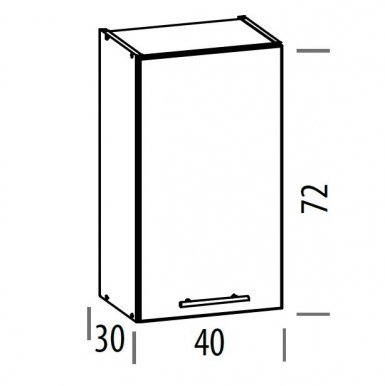 TIFANY T3/G40 L/P Wall cabinet
