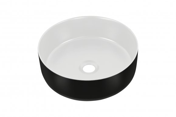 UM- CFP - 6259 Simple 8 white and black /BASIN 360x360x130 Sink