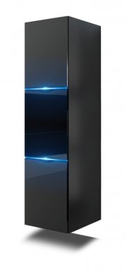 Furnitech GS8 Wall cabinet black/black gloss