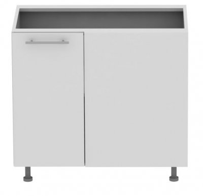 Standard DNRP 100 cm Laminat Corner base cabinet with shelf