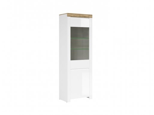 Holten REG1D1W-BI/DWO/BIP Glass-fronted cabinet