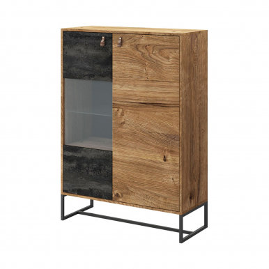 Dark-Collection DWT93 Glass-fronted cabinet