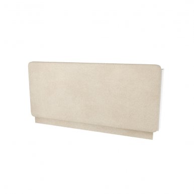 CP- 12 Upholstered headrest 140 for CP-01 (Beige boucle with white shelf)
