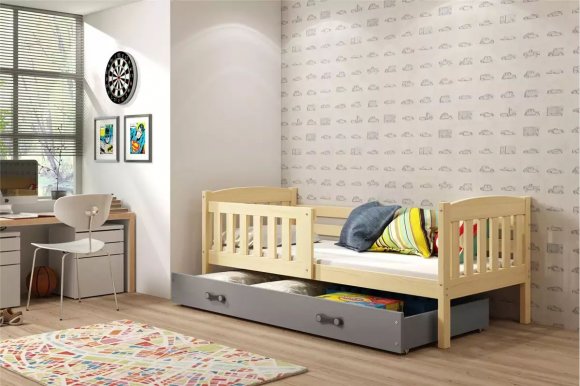 Cubus 1 Bērnu gulta ar matraci 200x90 priede