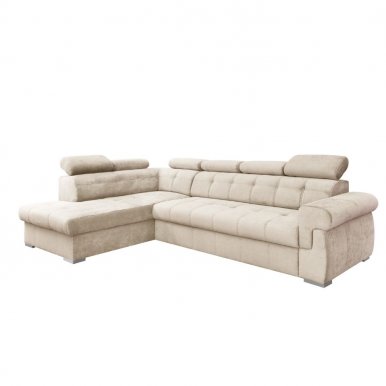 Primeb NAR Stūra dīvāns,Monolith 04 Bēšs Velvet