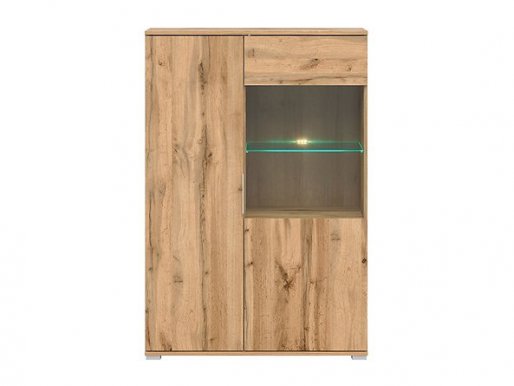 Zele REG1W1D/90-DWO Glass-fronted cabinet