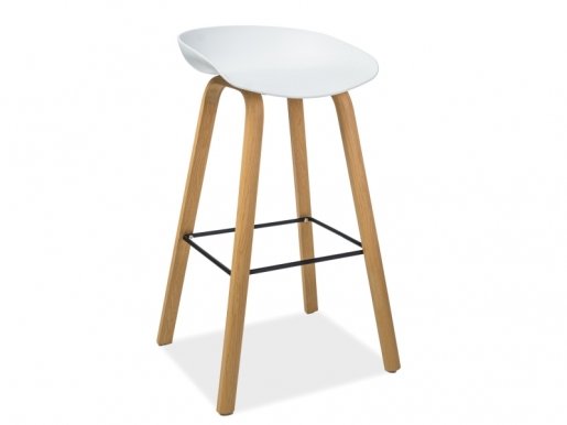 STING Bar stool White/natural
