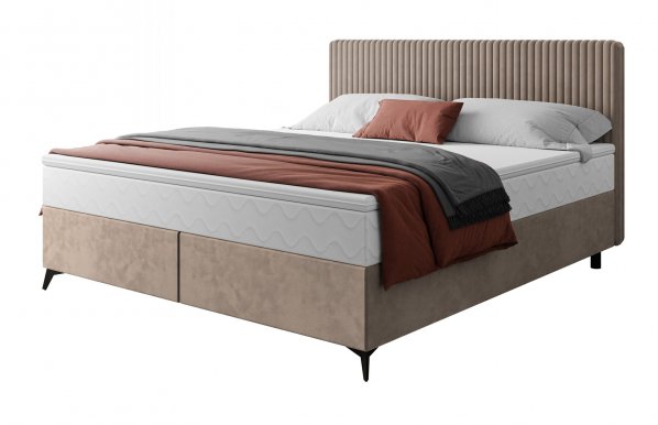 WAVE-bed 160x200 Двуспальная кровать с матрасом и ящиком для белья