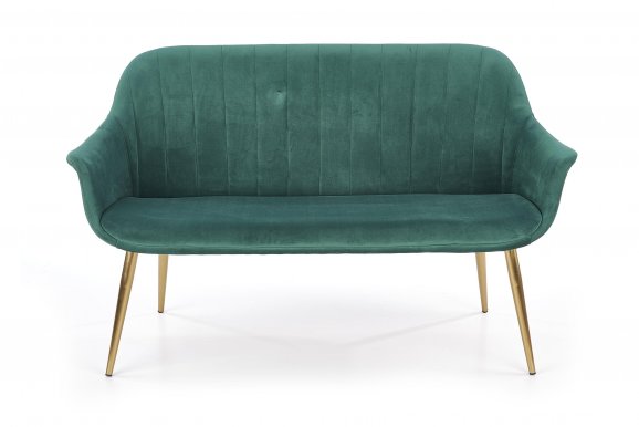 ELEGANCE- 2 XL Dīvāns (zaļš/zelts)