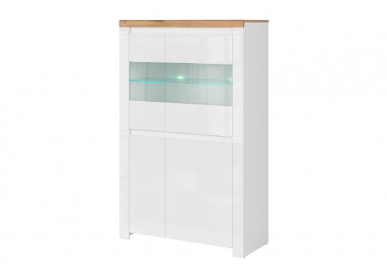 Vigo-MB WIT NIS 2D2W Glass-fronted cabinet