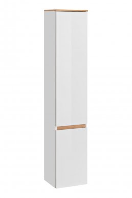 PLATINUM-White 800 high cabinet 2D 35 cm 