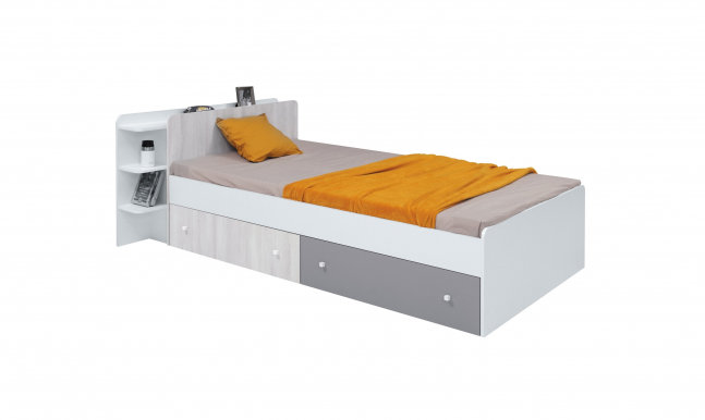 COMOSystem 12 L/R 90x200 Кровать с ящиком для белья