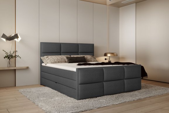 Melva Box springs 160x200+Top Basic H4 Bed with box