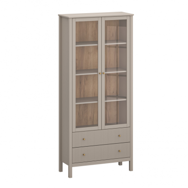 Kleo WIT 2w2s Glass-fronted cabinet