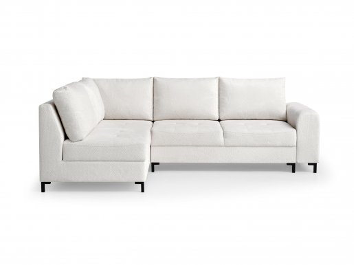 BRANDO L NAR Stūra dīvāns ar pufu