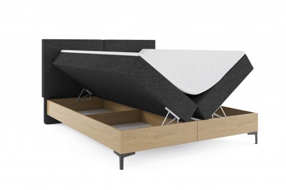 Version-1 180x200 Bett mit 2 Matratzen und Bettzeugkasten