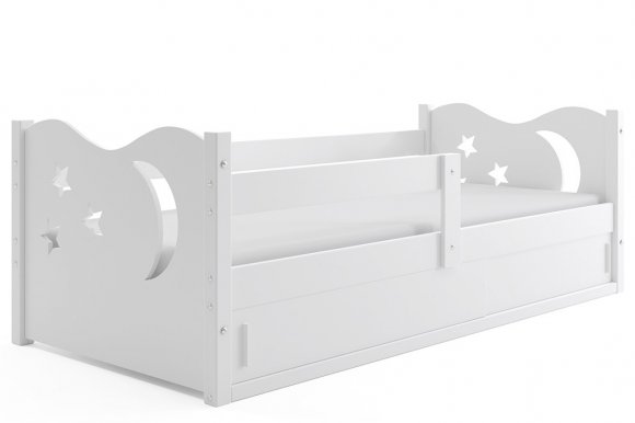 Bērnu gulta ar matraci 160x80 balts