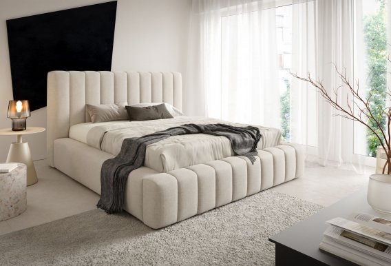 Frodo High Met 180x200 Bett mit Bettzeugkasten