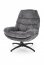 DARIO Lounge chair with footrest ( Gray )