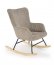 BELMIRO Rocking chair grey