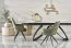 HILARIO Extendable table white marble / black