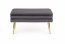 VELVA bench color: grey/gold