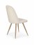 K214 chair dark cream/honey oak