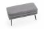 VELVA bench color: grey/black