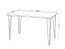 HAIRPIN STO Dinning table,white matte/black matte