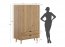 Simona PRHSIM06 Wardrobe 110 cm wide,solid oak