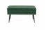 VELVA bench color: dark green/black