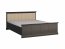 Lucca- LOZ L160+W160 Bed,Black Graphite