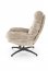 DARIO Lounge chair with footrest ( beige )